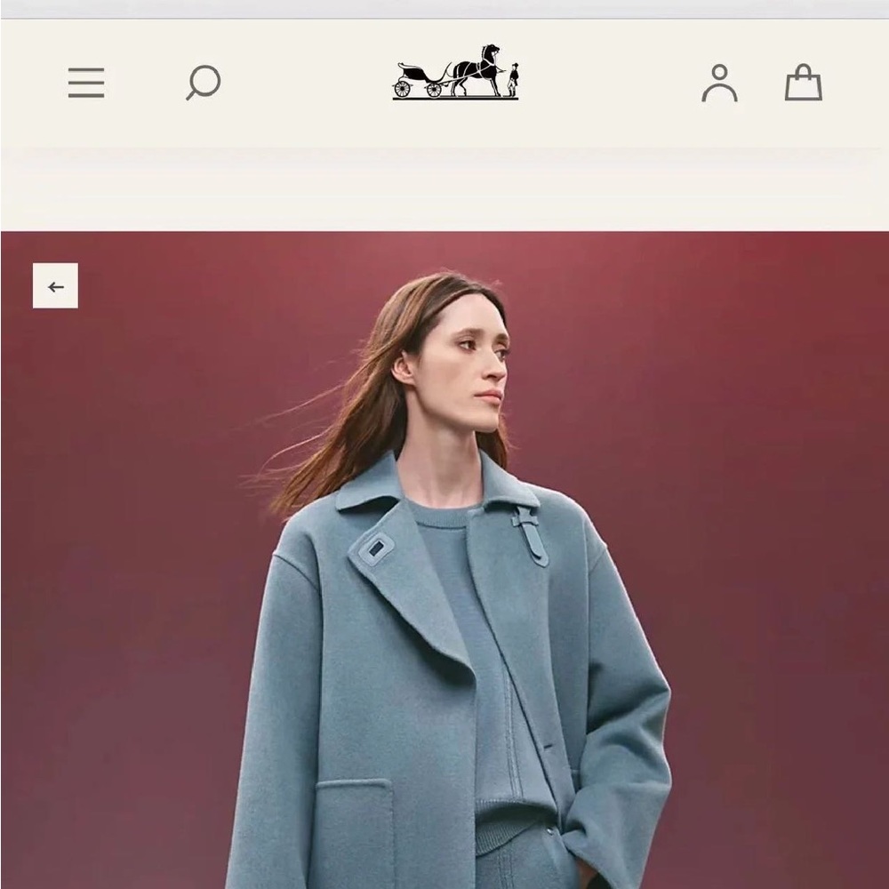 Hermes cashmere women coat NWT 22